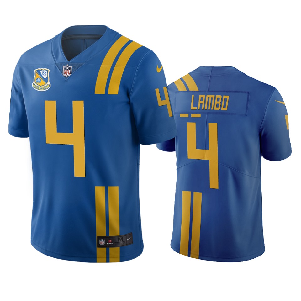 Men Nike Jacksonville Jaguars 4 Josh Lambo Royal Vapor Limited City Edition NFL Jersey